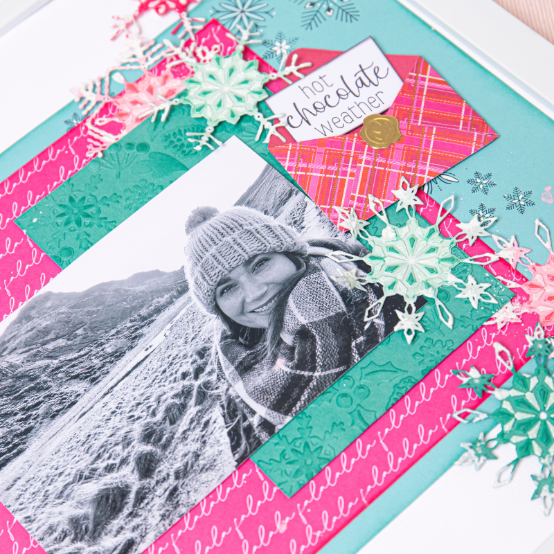 Sizzix Winter Pattern Multi-Level Textured Impressions Embossing Folder by Jennifer Ogborn
