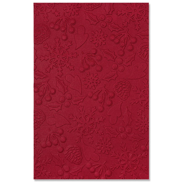 Sizzix Winter Pattern Multi-Level Textured Impressions Embossing Folder by Jennifer Ogborn