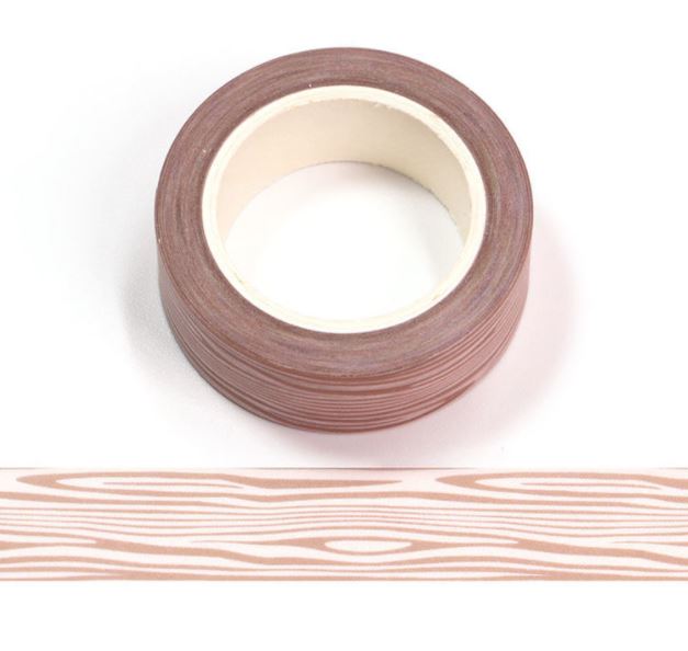 Wood Grain Washi Tape 15mm x 10m