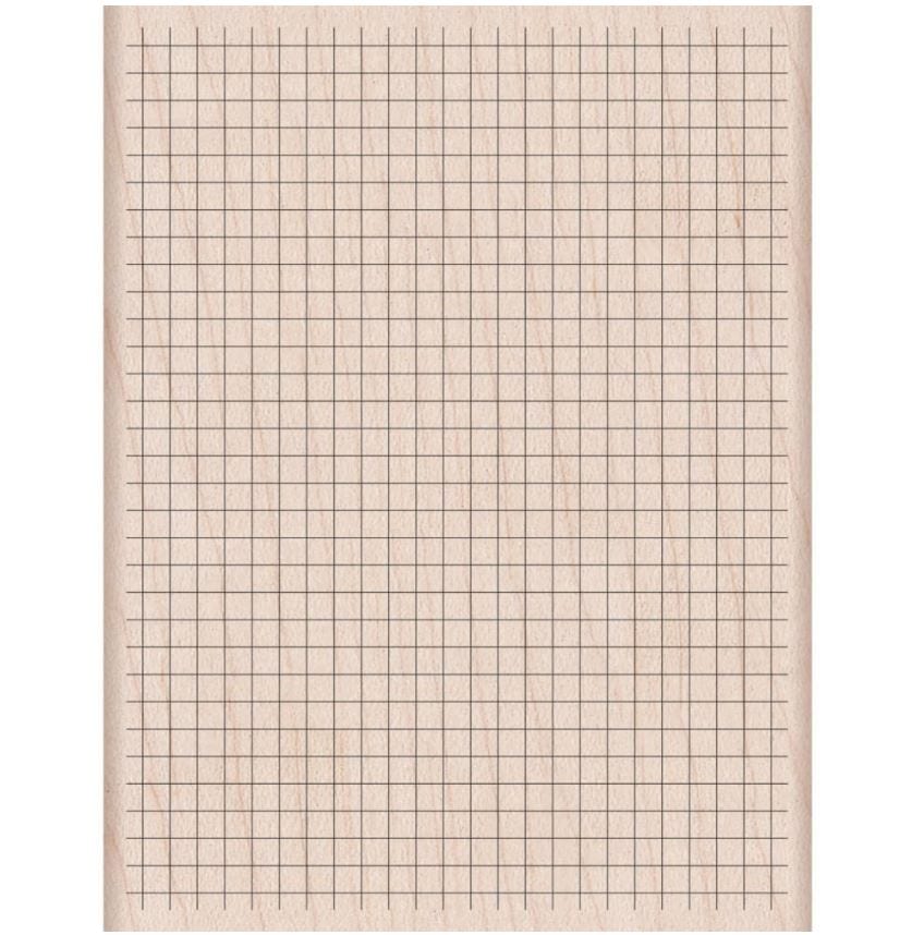Hero Arts Wood Grid Kelly Purkey Mounted Rubber Stamp 4.25