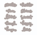 Recollections Word Fetti Smile Hello Cutting Dies