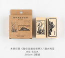 Cardlover Travel Around the World Landmarks Rubber Stamps