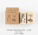Cardlover Travel Around the World Landmarks Rubber Stamps