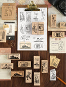 Cardlover Travel Around the World Landmarks Rubber Stamps