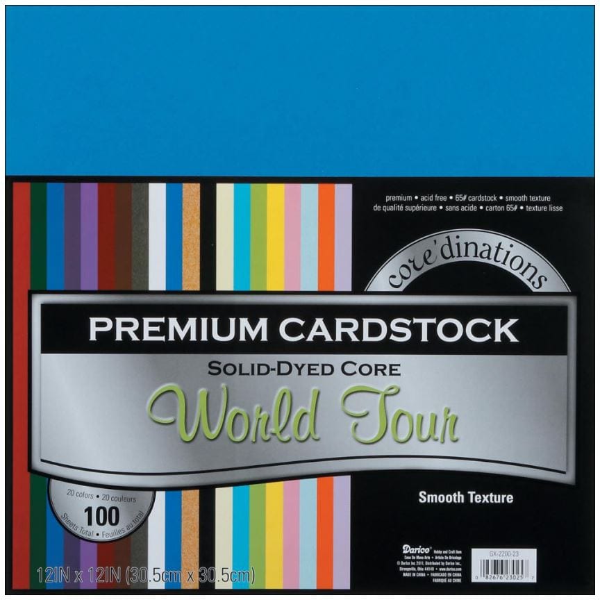 Core'dinations World Tour Assortment Value Pack Smooth Cardstock 12
