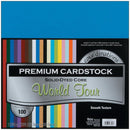 Core'dinations World Tour Assortment Value Pack Smooth Cardstock 12"X12" 100/Pkg