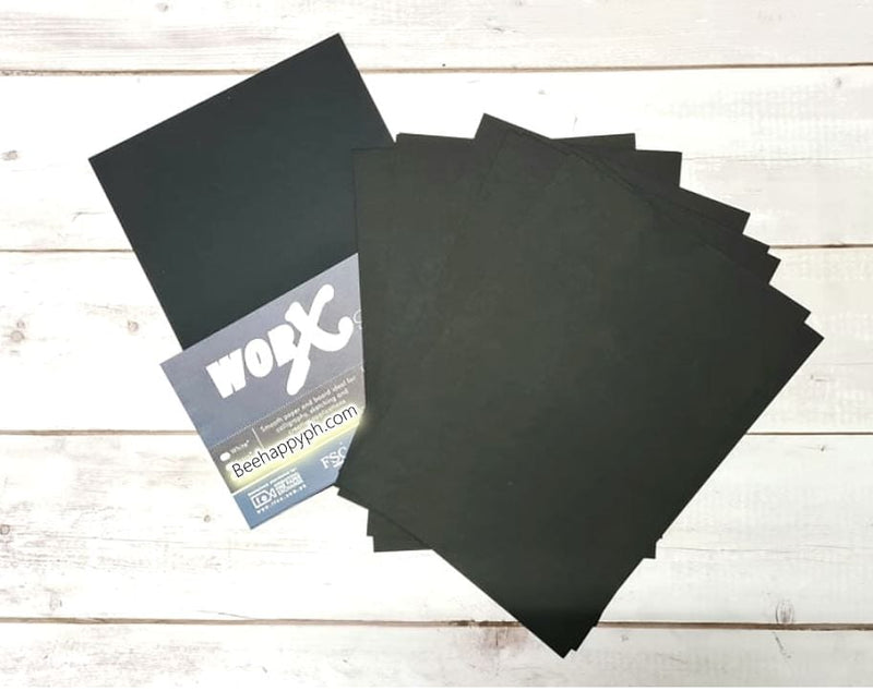 Worx Black Premium Specialty Paper 200gsm/300gsm (10 Sheets)