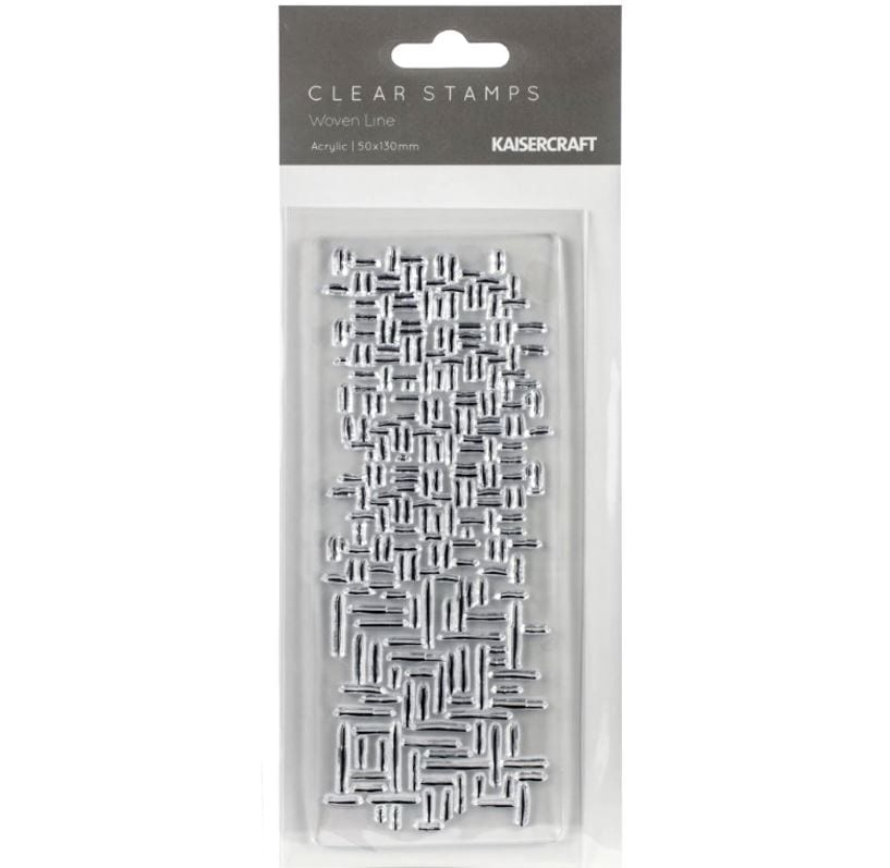 Kaisercraft Woven Line Texture Clear Stamps 2
