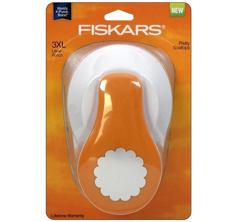 Fiskars 3XL 3" Pretty Scallops Punch Lever