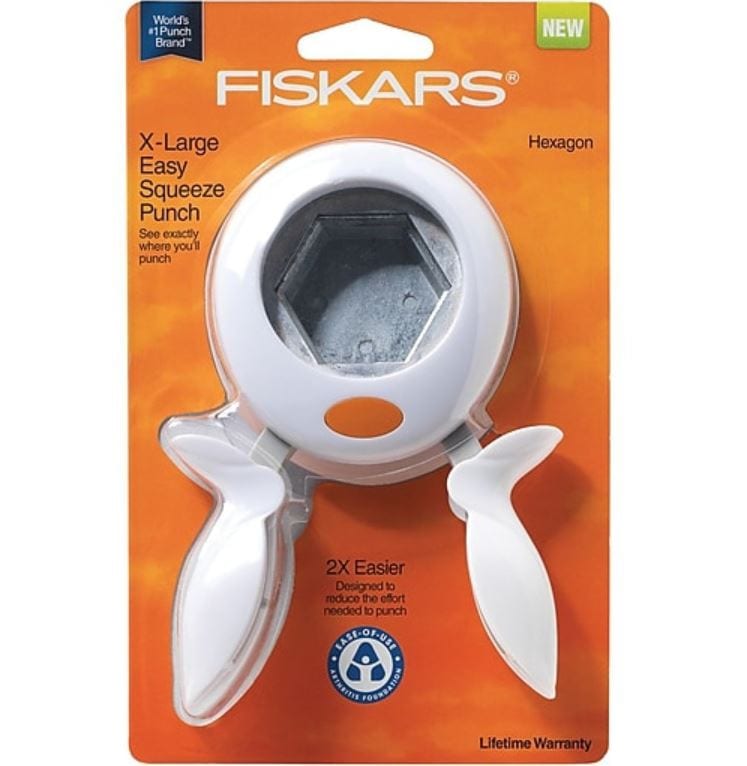 Fiskars Punch Squeeze Extra Large Hexagon 2