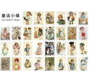 Yanji Large Postage Stamps Vintage Sticker Flakes Yanji (60pcs)