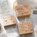 Yanji Perfect Time Ticket Series Vintage Wood Mounted Stamps