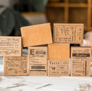 Yanji Perfect Time Ticket Series Vintage Wood Mounted Stamps