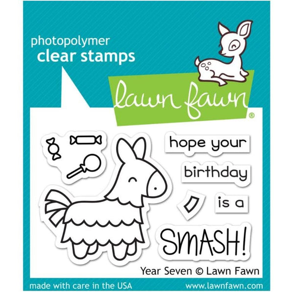 Lawn Fawn Year Seven Clear Stamps 3"x 2"