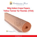 Cartotecnica Rossi Crepe Papers 180g (Orange & Yellow Shades) Full Roll Italian Crepe Papers