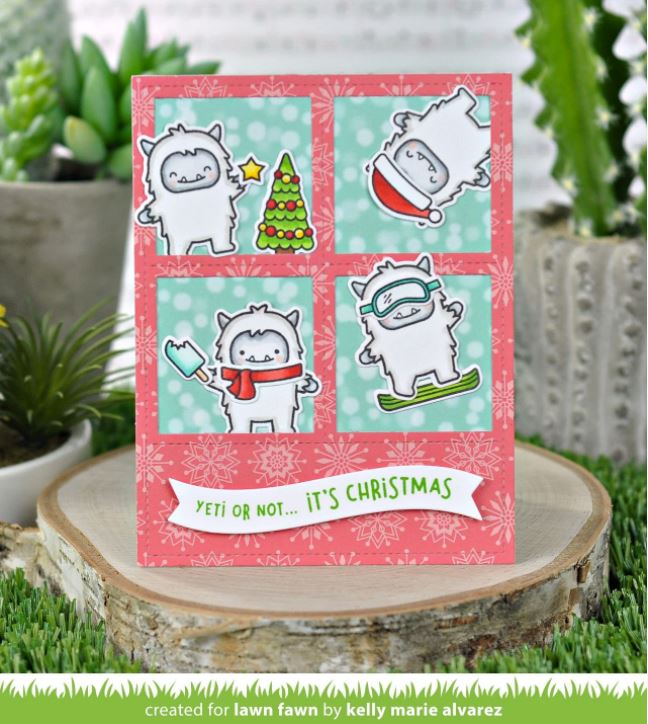 Lawn Fawn Yeti or Not Clear Stamps 4" x 6"