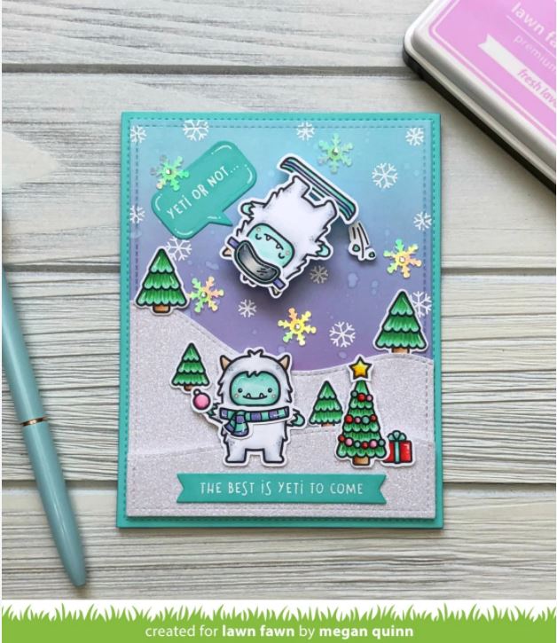 Lawn Fawn Yeti or Not Clear Stamps 4