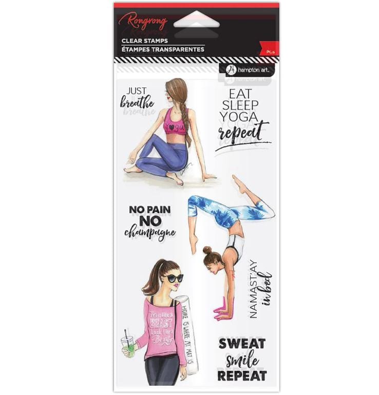 Hampton Art Yoga Rongrong Clear Stamps