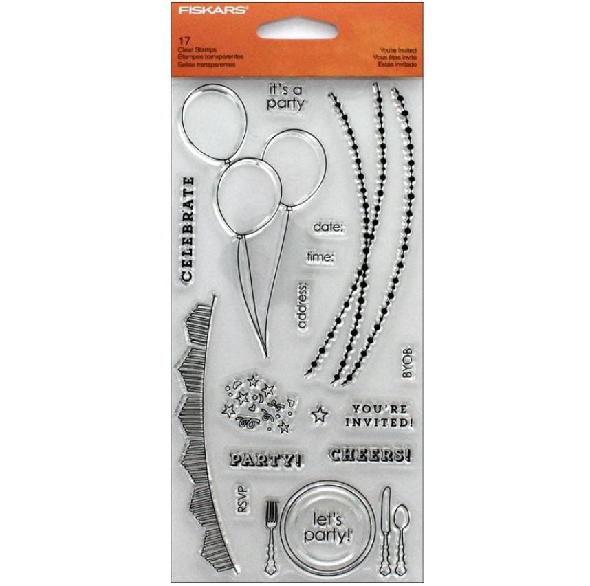 Fiskars Stamp Clear You're Invited 4