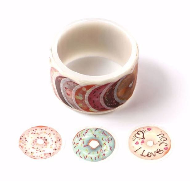 Yummy Donuts Peel Off Washi Tape 100pcs