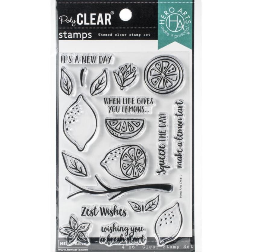 Hero Arts Zest Wishes Stamp Set CM417