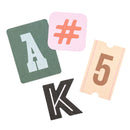 American Crafts Market Square Alpha Die Cuts - Maggie Holmes