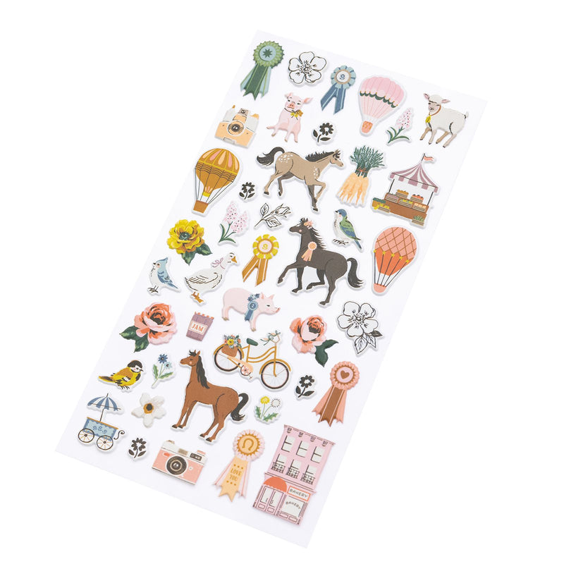 American Crafts Market Square Puffy Stickers Maggie Holmes
