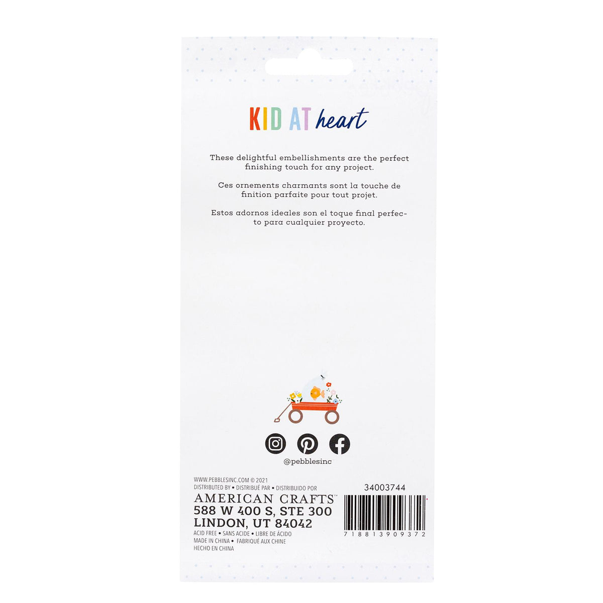 Pebbles Kid at Heart Puffy Sticker with Iridescent Foil