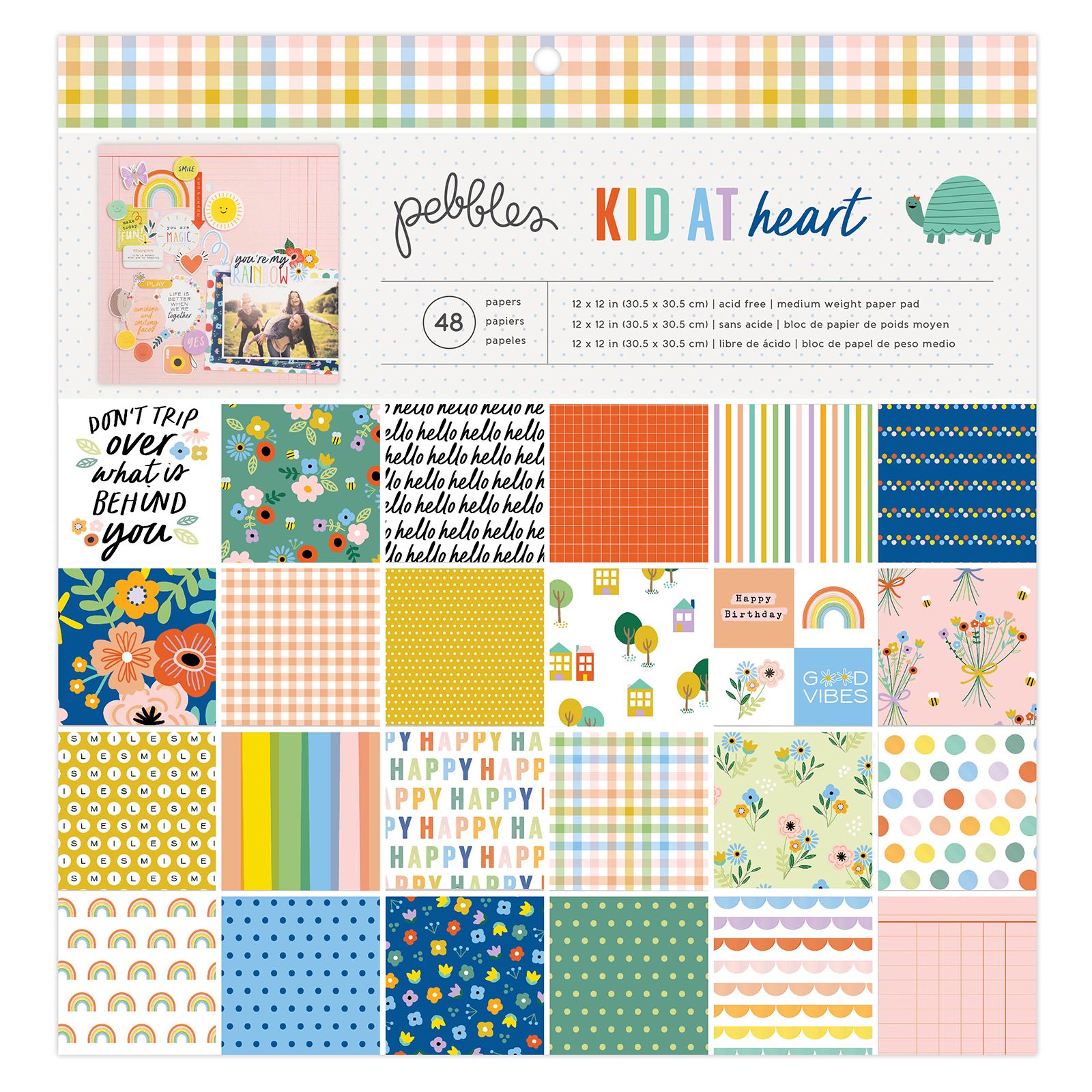 Pebbles Kid at Heart Paper Pad 12