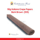Cartotecnica Rossi Crepe Papers 90g (Brown, Orange & Yellow Shades) Full Roll Premium Italian Crepe Papers