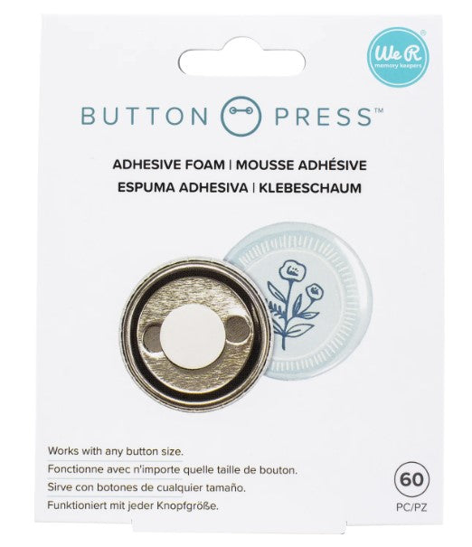 We R Memory Keepers Button Press Adhesive Foam 60/Pkg