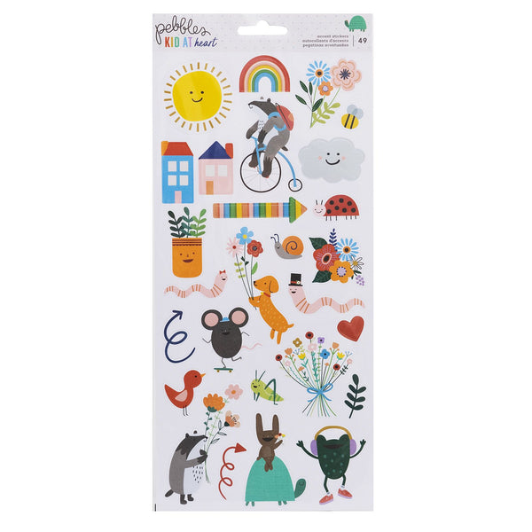 Pebbles Kid at Heart Iridescent Foil Sticker Sheet