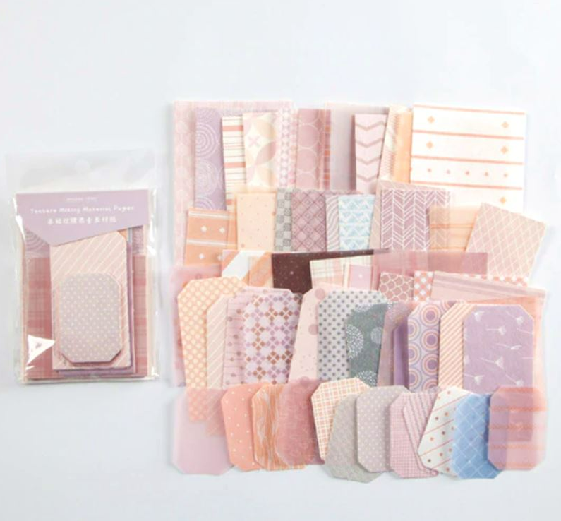 Textured Papers w/ Basic Prints Moking Travel