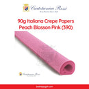 Cartotecnica Rossi Crepe Papers 90g (Pink, Purple & Red Shades) Full Roll Premium Italian Crepe Papers