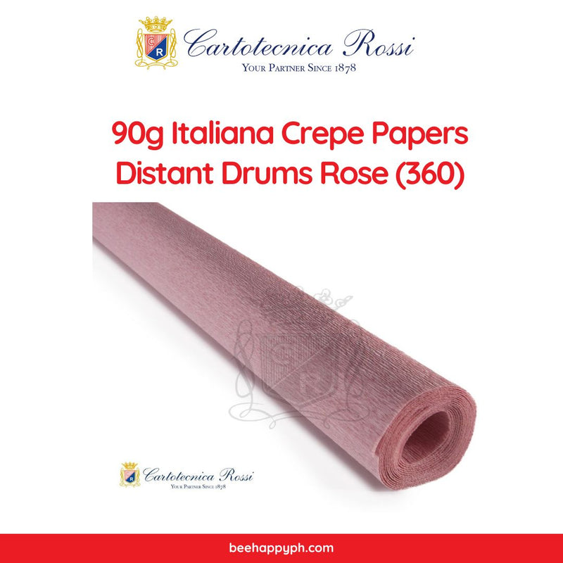 Italian Crepe Paper Rolls 601 Carnacino Pink Set Of 5 Cartotecnica Rossi