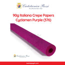 Cartotecnica Rossi Crepe Papers 90g (Pink, Purple & Red Shades) Full Roll Premium Italian Crepe Papers