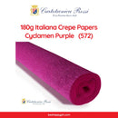 Cartotecnica Rossi Crepe Papers 180g (Purple & Pink Shades) Full Roll Premium Italian Crepe Papers