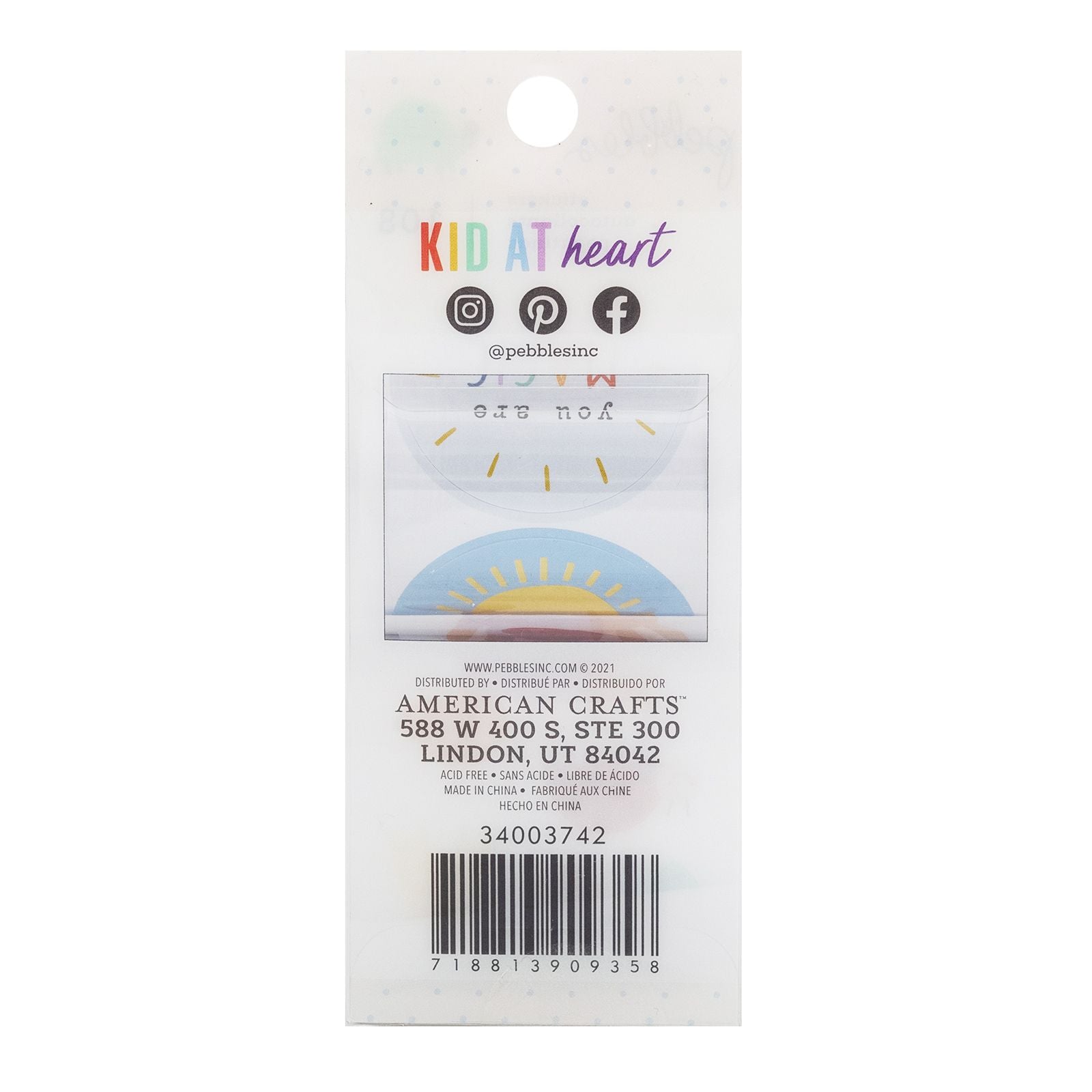 Pebbles Kid at Heart Sticker Rolls (108 Pieces)