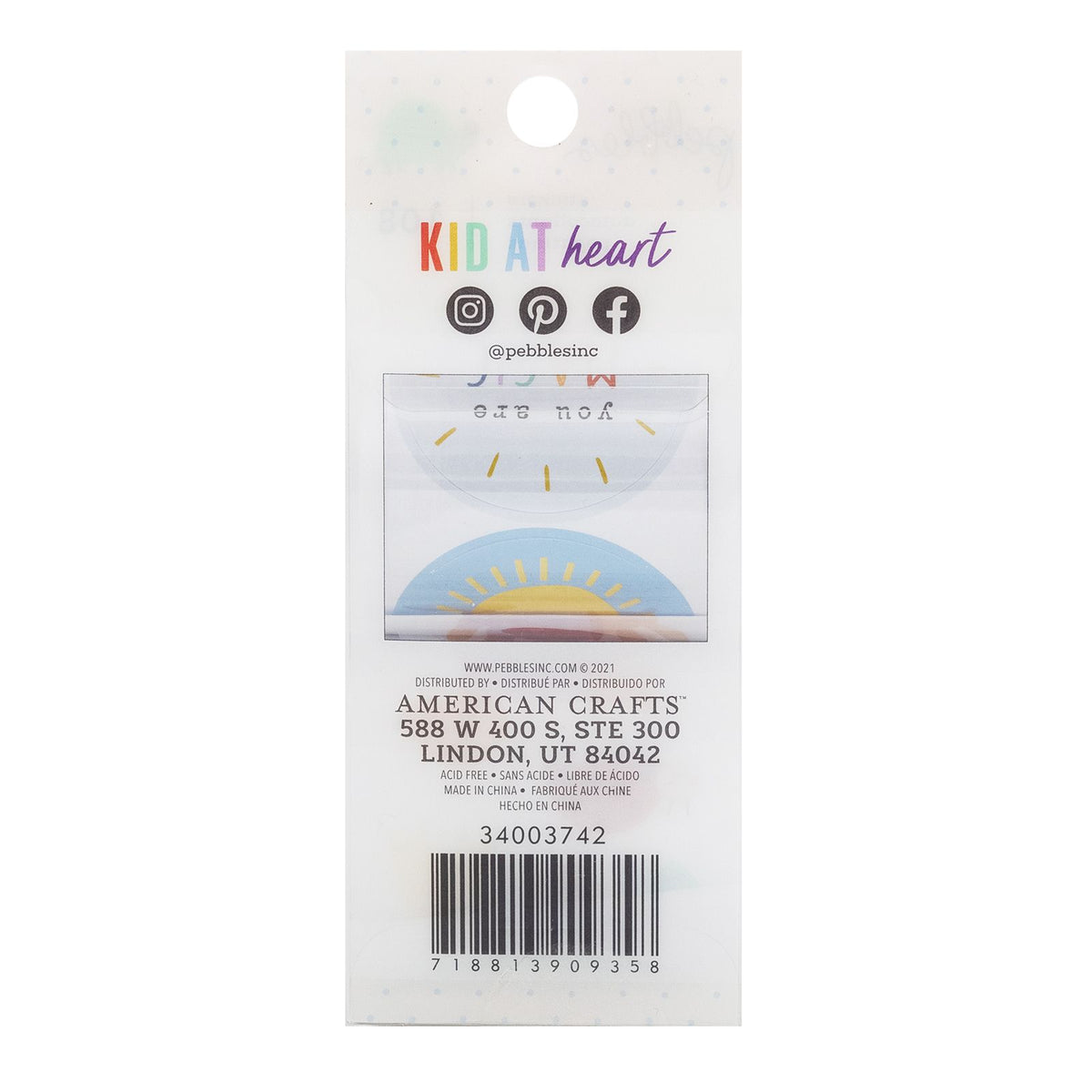 Pebbles Kid at Heart Sticker Rolls (108 Pieces)