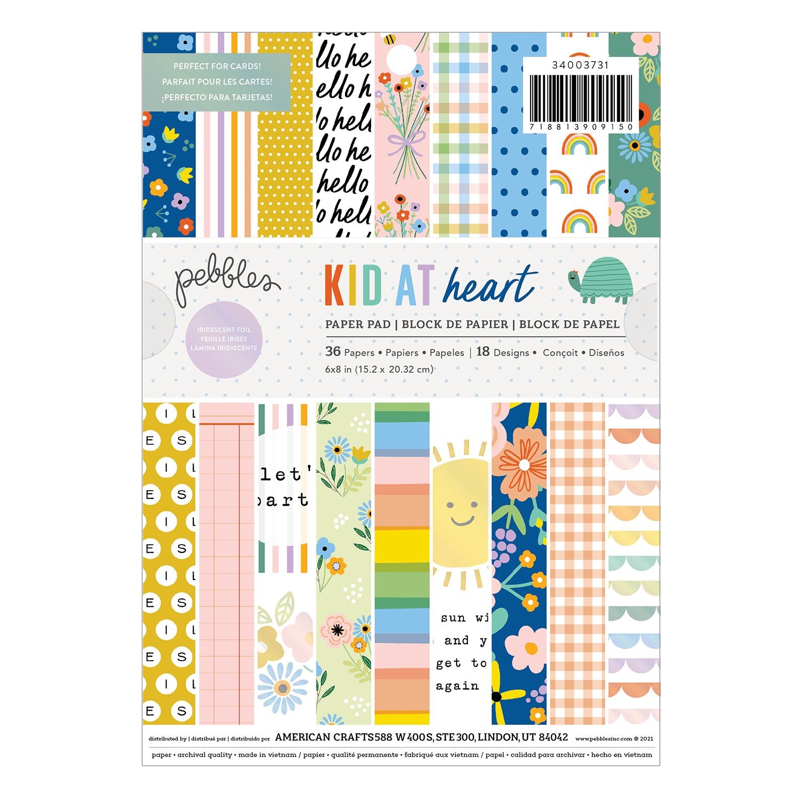 Pebbles Kid at Heart Paper Pad 6