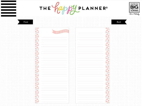 Foodie Note Happy Planner Half Sheet Fill Paper 60/Pkg