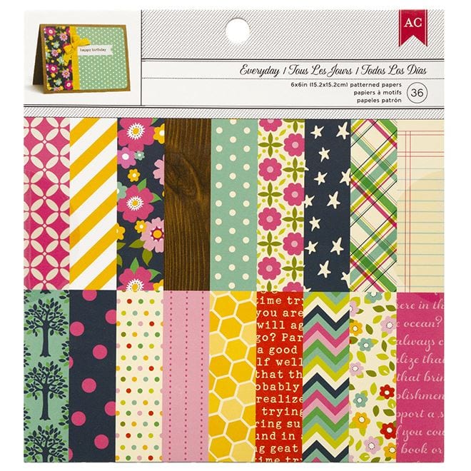 American Crafts Everyday Paper Pad 6" x 6"