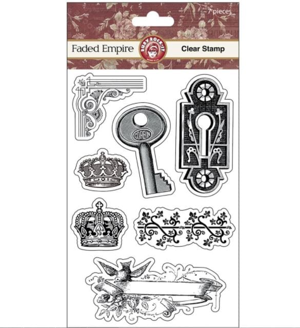 Ruby Rock It Faded Empire Stamps 6