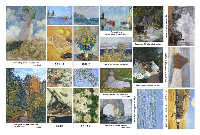 Yuxian Mr. Paper Famous Artworks Sticker Flakes