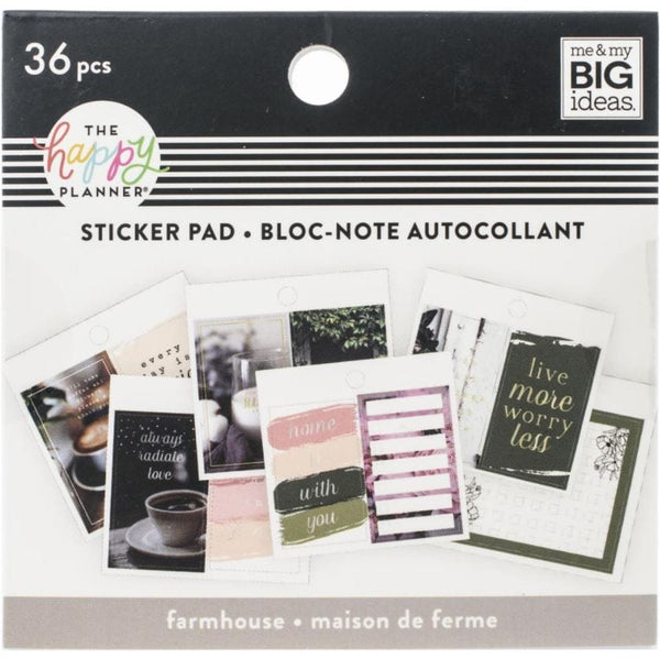 Me and My Big Ideas Farmhouse Tiny Sticker Pads - 36pcs