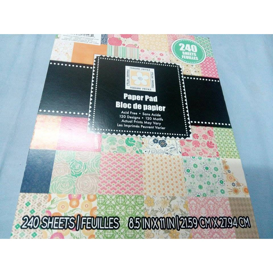 Pressed Petals Brilliant Basics Paper Pad 8.5″ x 11″