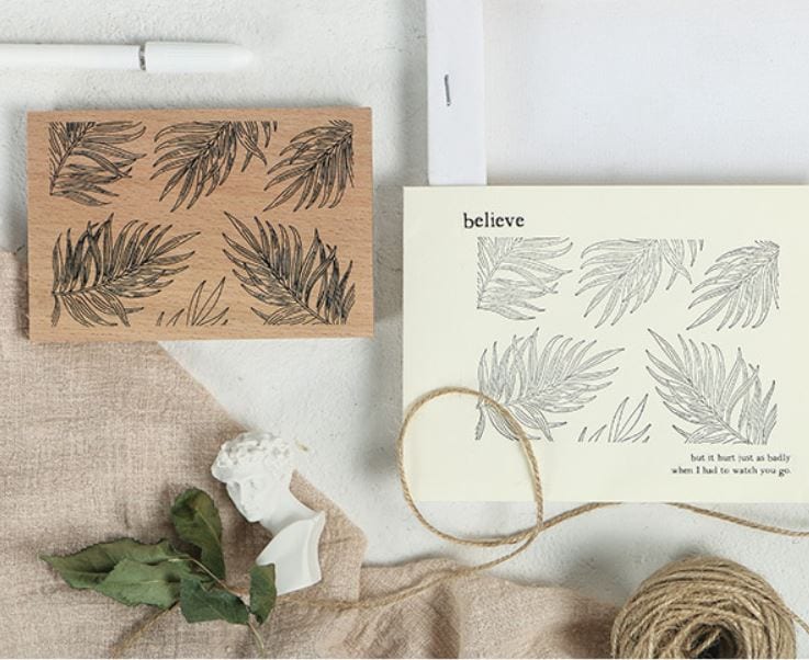 Infeel.Me Ferns Background Rubber Stamp Set