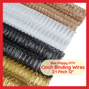 Bee Happy Binding Wires for Cinch 2:1 Pitch, 5/8" & 1" Diameter, 12" 23 Loops (10pcs)