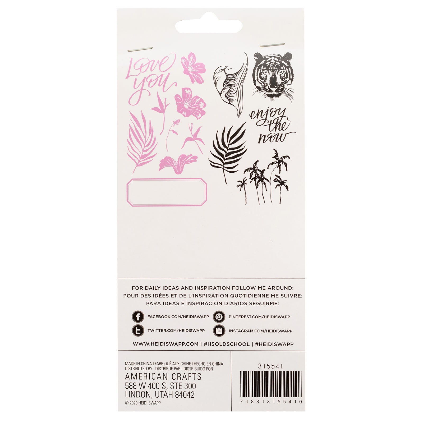 Heidi Swapp Old School Icon Clear Stamp (14 Piece)