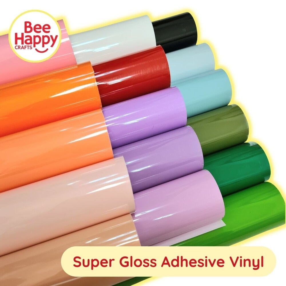 Bee Happy Super Gloss Adhesive Vinyl with Protective Film 12